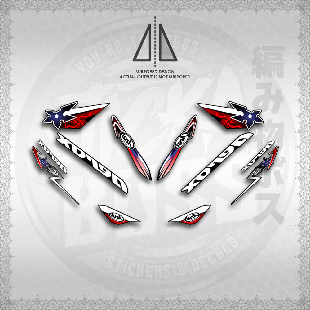 STICKER DECALS for AEROX 155 V1 (AV120ARIN02) By STICKABOSS (SOFIE LAMINATED WATERPROOF) (Copy) (Copy)