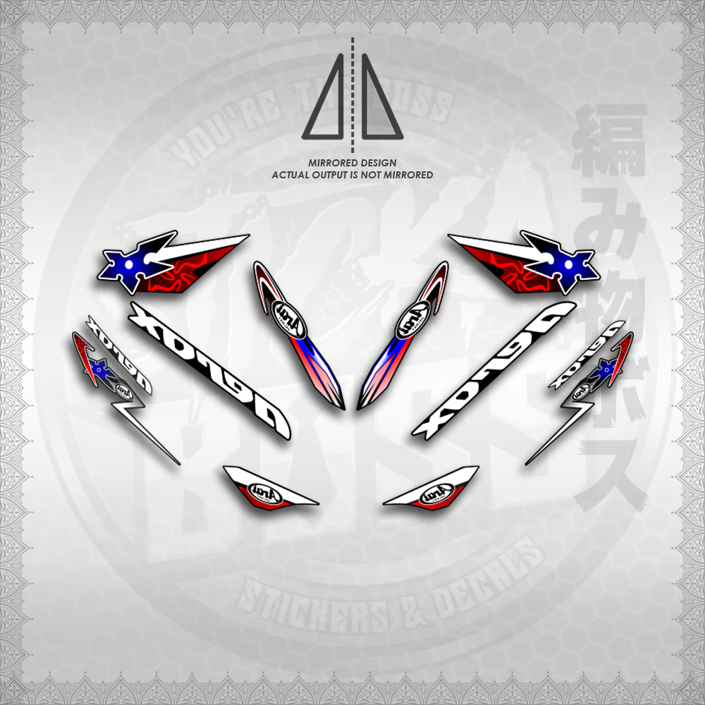 STICKER DECALS for AEROX 155 V1 (AV120ARIN02) By STICKABOSS (SOFIE LAMINATED WATERPROOF) (Copy) (Copy)