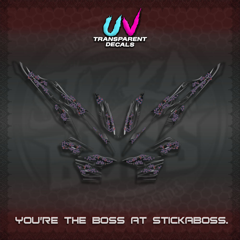 CLICK 125 V2 UV TRANSPARENT DECALS (2026 NEW SAKURA WIND)STICKER DECALS By STICKABOSS