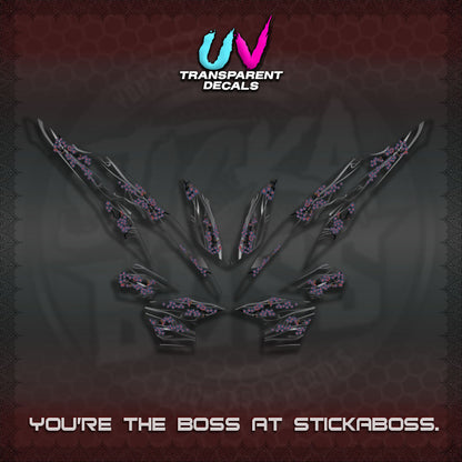CLICK 125 V2 UV TRANSPARENT DECALS (2026 NEW SAKURA WIND)STICKER DECALS By STICKABOSS