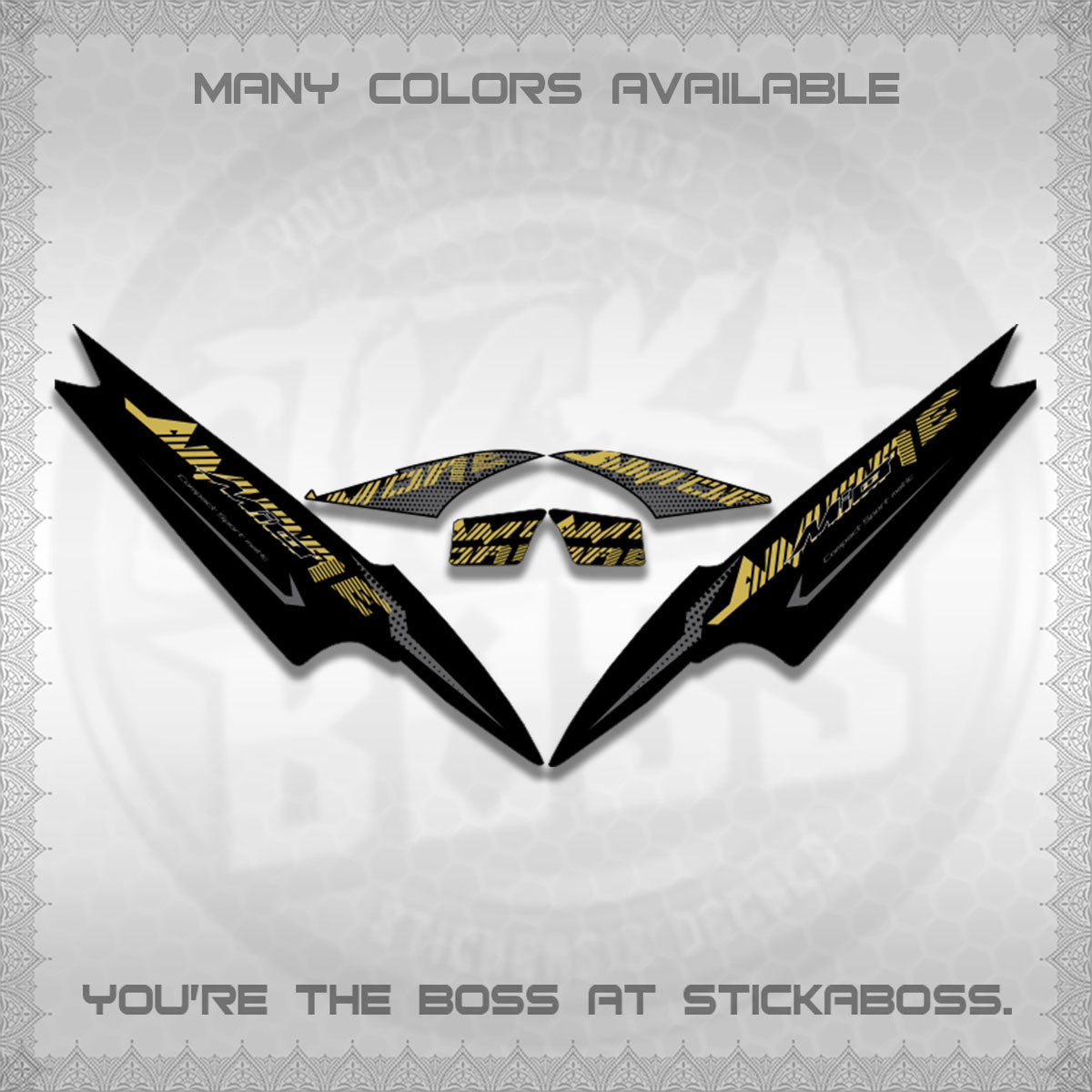MIO SPORTY/SMILE  DECALS (2026 NEW AMORE DESIGN)STICKER DECALS By STICKABOSS