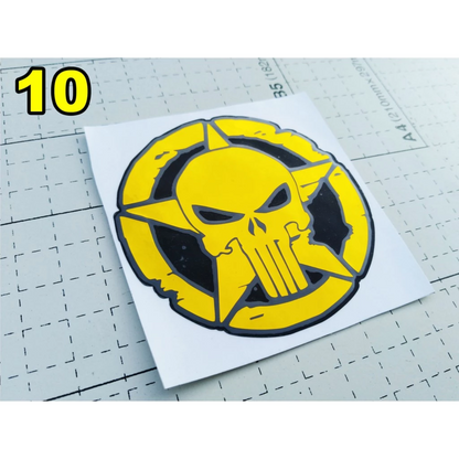 [PART 8] Gold Chrome Decal Stickers Vinyl Cut Out Stickers [ Religious / Thailook / Yayamanin ]