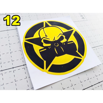 [PART 8] Gold Chrome Decal Stickers Vinyl Cut Out Stickers [ Religious / Thailook / Yayamanin ]