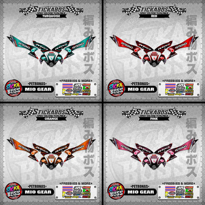 MIO GEAR STICKER DECALS ( PETRONAS )【WITH FREEBIES】