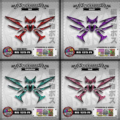 RS 125 FI DECALS ( 0108 MOTIF )【WITH FREEBIES】