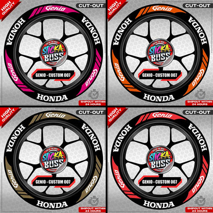 GENIO MAG STICKER SET ( 2 MAGS ) - CUSTOM 007 | VINYL WATERPROOF CUT-OUT DECALS