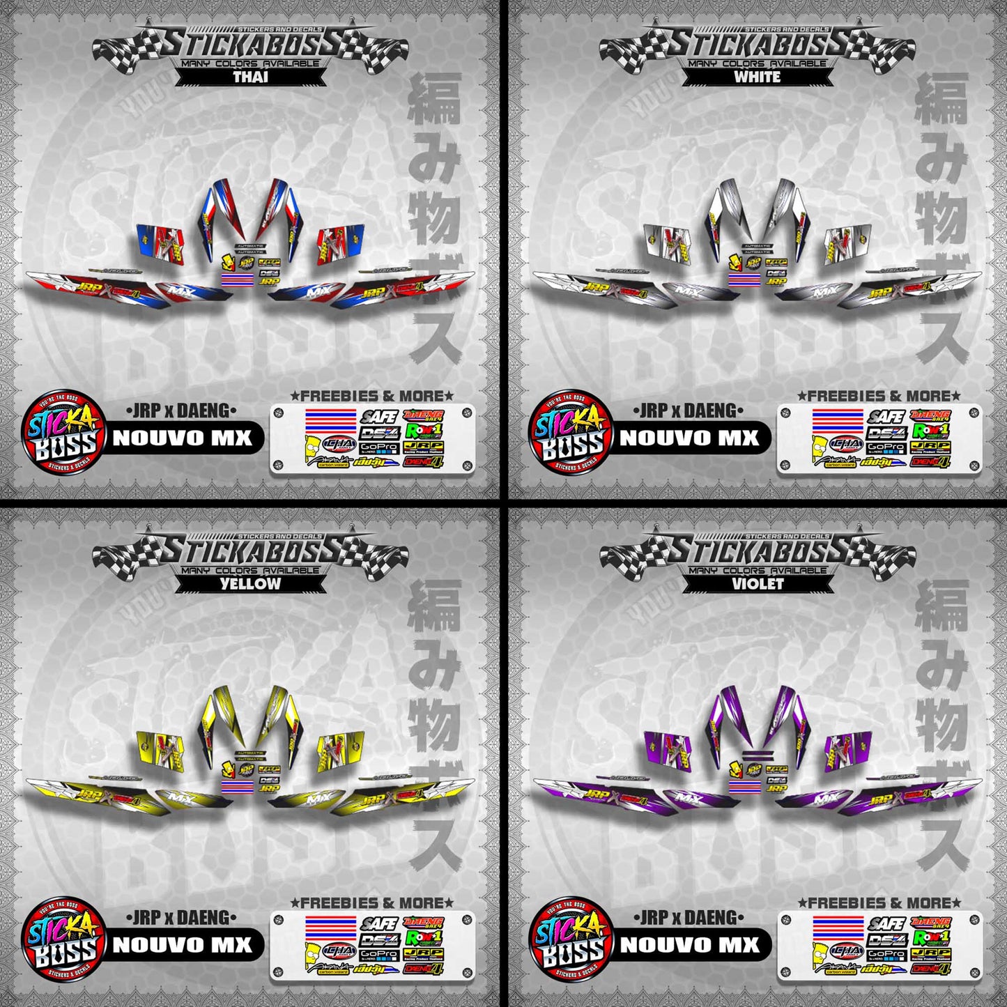 NOUVO MX Decals ( JRP x DAENG )【WITH FREEBIES】