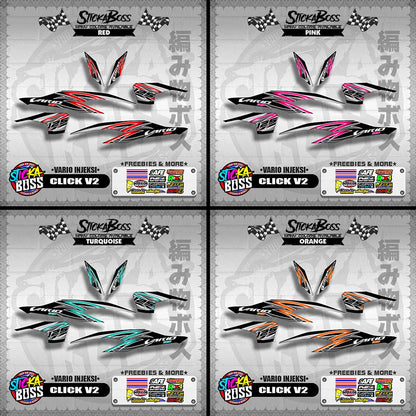CLICK V2 DECALS ( VARIO INJEKSI )【WITH FREEBIES】