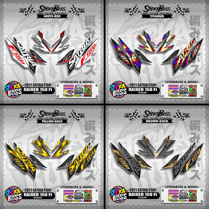 RAIDER 150 Fi DECALS ( 2021 SATRIA F150 )【WITH FREEBIES】