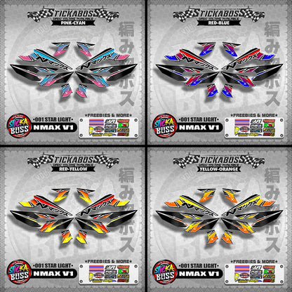 NMAX V1 STICKER DECALS ( 001 STAR LIGHT )【WITH FREEBIES】