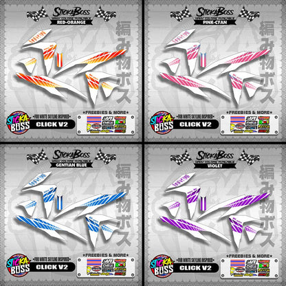 CLICK V2 DECALS ( FOR WHITE SKYLINE INSPIRED )【WITH FREEBIES】