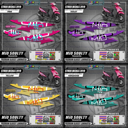 Mio Soulty Stock Decals ( 2019 Design )【WITH FREEBIES】
