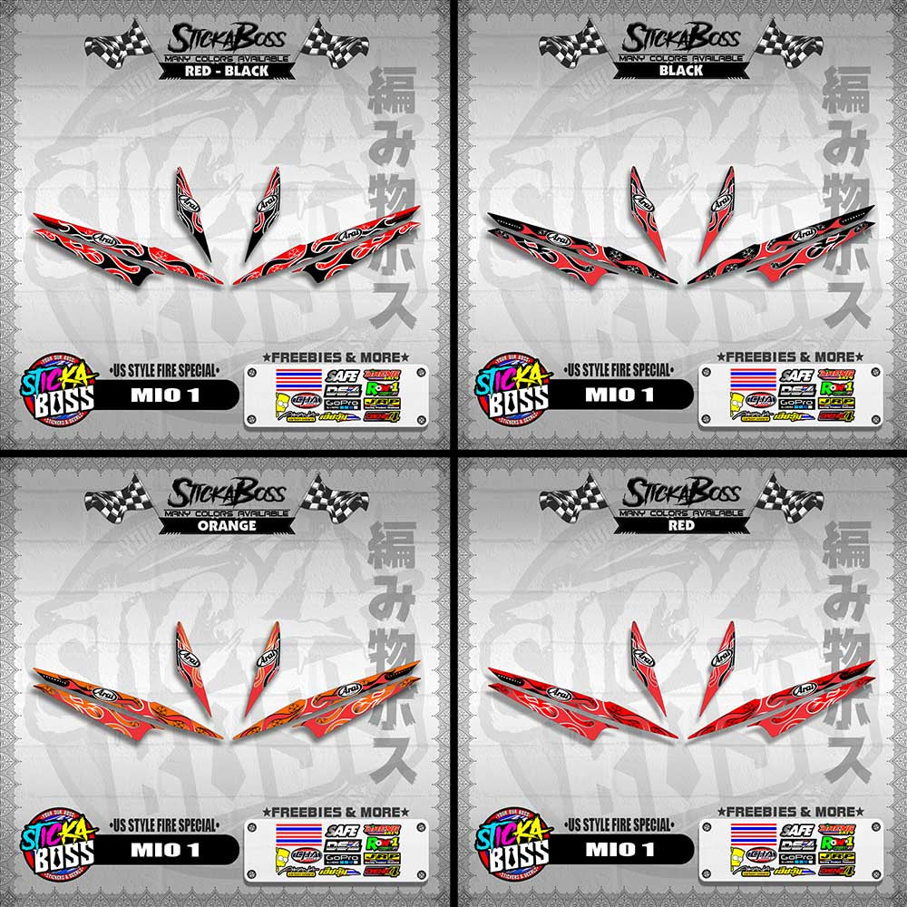 MIO 1 DECALS ( US STYLE FIRE SPECIAL )【WITH FREEBIES】