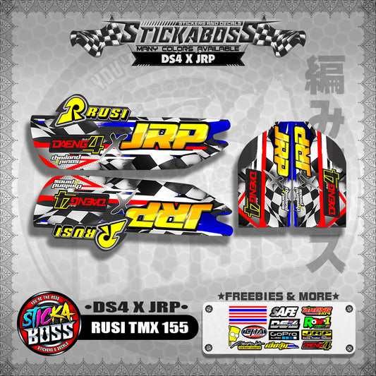 RUSI TMX 155 STICKER DECALS ( DS4 X DAENG ) 【WITH FREEBIES】
