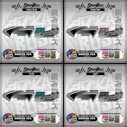 SNIPER 155 DECALS ( 2022 RC EXCITER )【WITH FREEBIES】