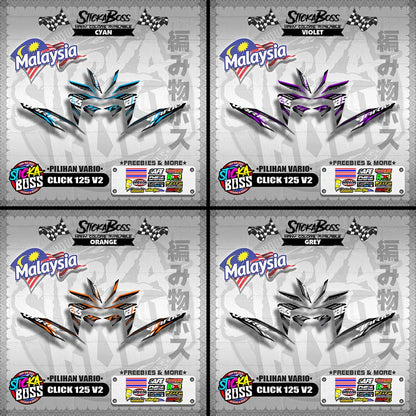 CLICK 125 V2 MALAYSIAN DECALS ( PILIHAN VARIO )