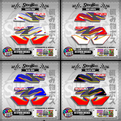 X4 STOCK DECALS ( NET DESIGN )【WITH FREEBIES】