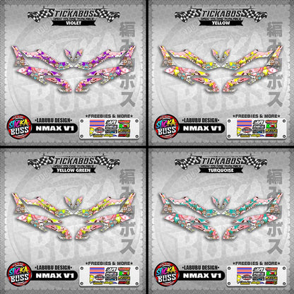 NMAX V1 STICKER DECALS ( LABUBU DESIGN )【WITH FREEBIES】