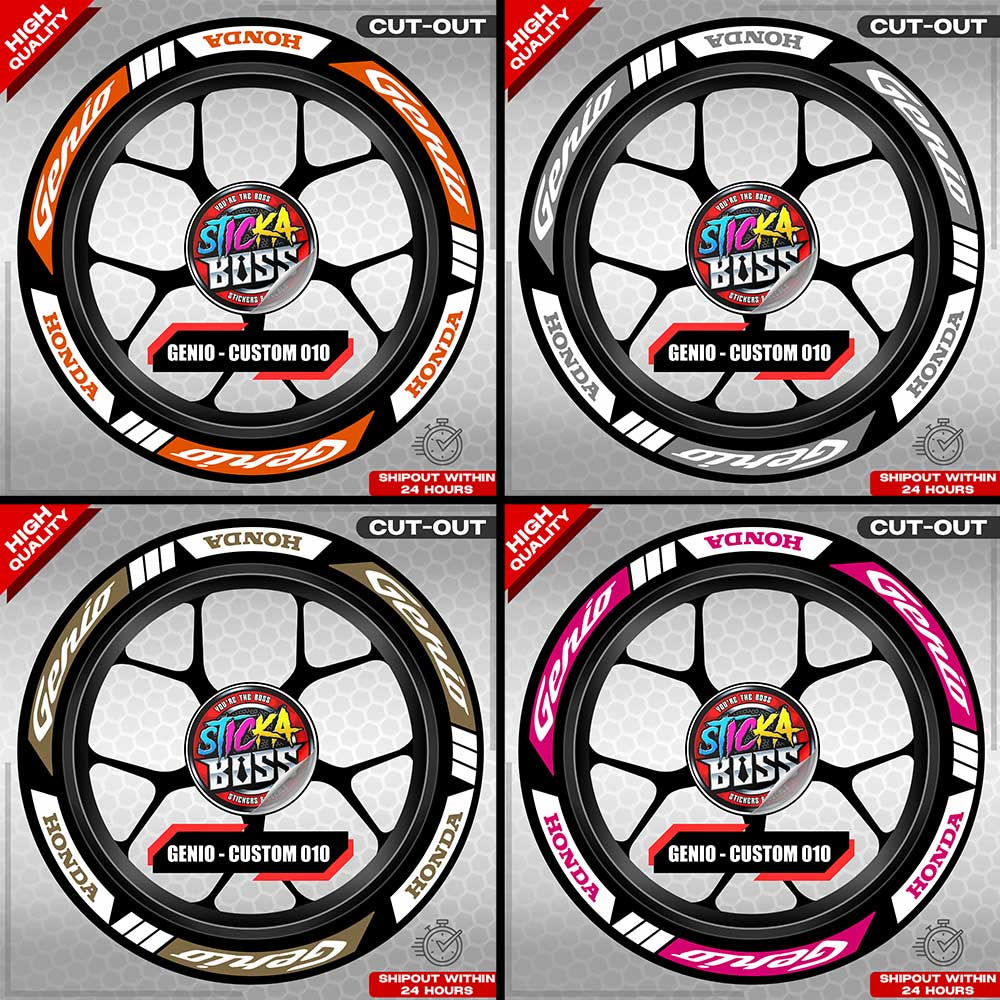 GENIO MAG STICKER SET ( 2 MAGS ) - CUSTOM 010 | VINYL WATERPROOF CUT-OUT DECALS