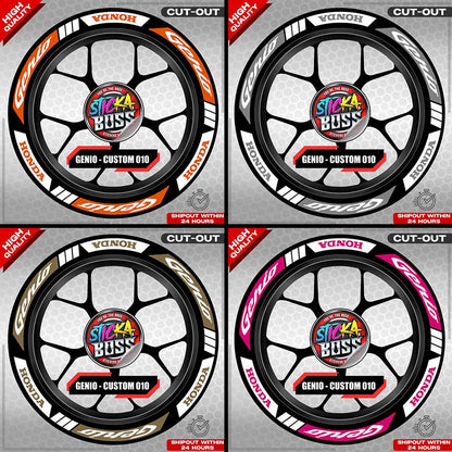 GENIO MAG STICKER SET ( 2 MAGS ) - CUSTOM 010 | VINYL WATERPROOF CUT-OUT DECALS