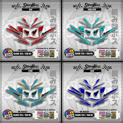 CLICK 125 / 150 V2 DECALS ( VR D0013 )【WITH FREEBIES】