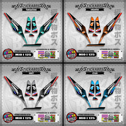 MIO I 125 STICKER DECALS ( PETRONAS BARRACUDA EDITION )【WITH FREEBIES】