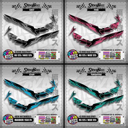RS 125 / NICE 125 DECALS ( EL VERDE ROAD SPORT ) [ PREMIUM GLOSSY LAMINATED ]【WITH FREEBIES】