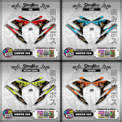 SNIPER 150 DECALS ( Y15ZR KANJI DRGN )【WITH FREEBIES】