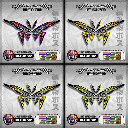 CLICK V2 INDO STICKER DECALS ( 2025 VARIO 0008 )【WITH FREEBIES】