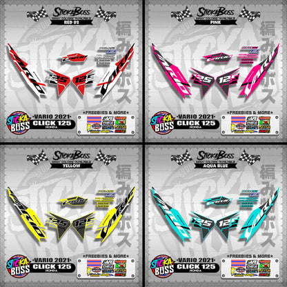 CLICK 125 V2 DECALS ( VARIO 2021 )【WITH FREEBIES】