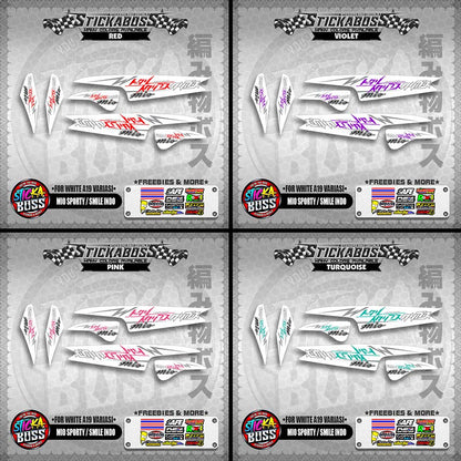 MIO SPORTY / SMILE INDO STICKER DECALS ( FOR WHITE A19 VARIASI )【WITH FREEBIES】