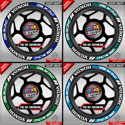 PCX 150 MAG STICKER SET ( 2 MAGS ) - CUSTOM 006 | VINYL WATERPROOF CUT-OUT DECALS