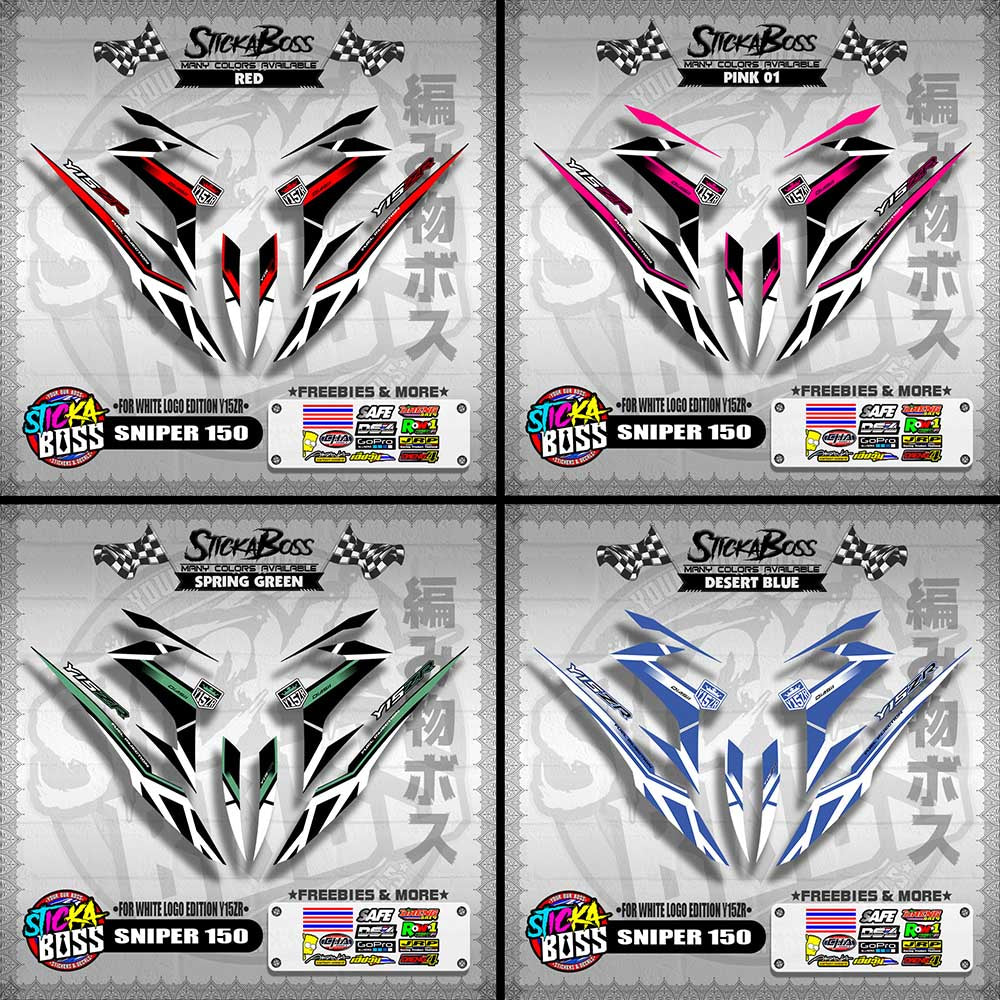 SNIPER 150 DECALS ( WHITE EDITION Y15ZR )【WITH FREEBIES】