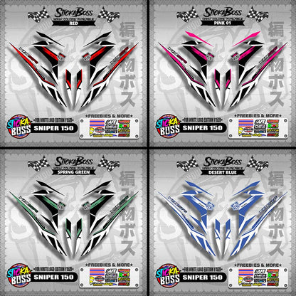 SNIPER 150 DECALS ( WHITE EDITION Y15ZR )【WITH FREEBIES】