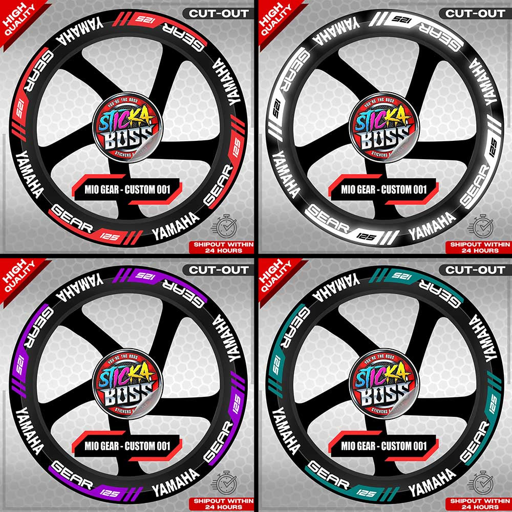 MIO GEAR MAG STICKER SET ( 2 MAGS ) - CUSTOM 001 | VINYL WATERPROOF CUT-OUT DECALS