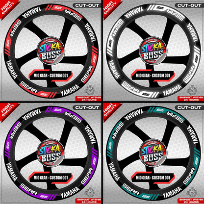 MIO GEAR MAG STICKER SET ( 2 MAGS ) - CUSTOM 001 | VINYL WATERPROOF CUT-OUT DECALS