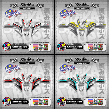 SNIPER 150 DECALS ( 2023 Y15ZR DESIGN )【WITH FREEBIES】