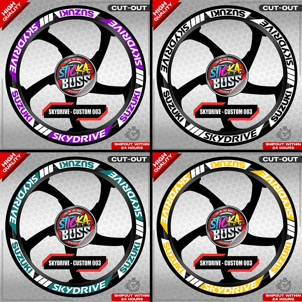SKYDRIVE MAG STICKER SET ( 2 MAGS ) - CUSTOM 003 | VINYL WATERPROOF CUT-OUT DECALS