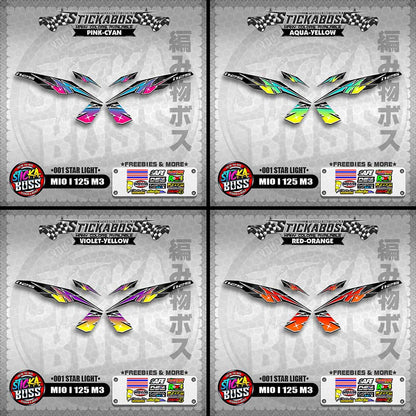 MIO I 125 M3 STICKER DECALS ( 001 STAR LIGHT )【WITH FREEBIES】