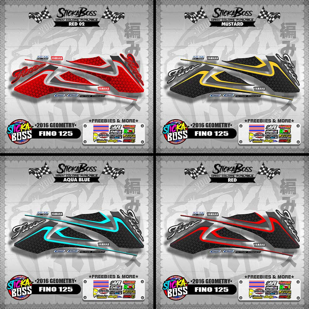 FINO 125 DECALS ( 2016 GEOMETRY )【WITH FREEBIES】