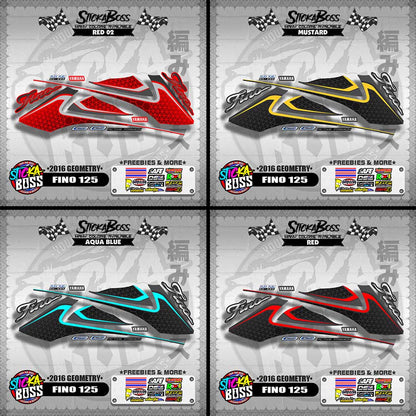FINO 125 DECALS ( 2016 GEOMETRY )【WITH FREEBIES】