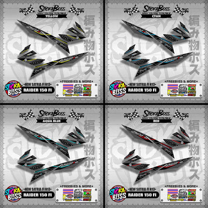 RAIDER 150 FI DECALS ( NEW SATRIA FI N13 )【WITH FREEBIES】