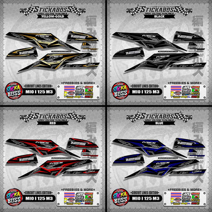 MIO i 125 DECALS ( M3 CIRCUIT LINES EDITION )【WITH FREEBIES】