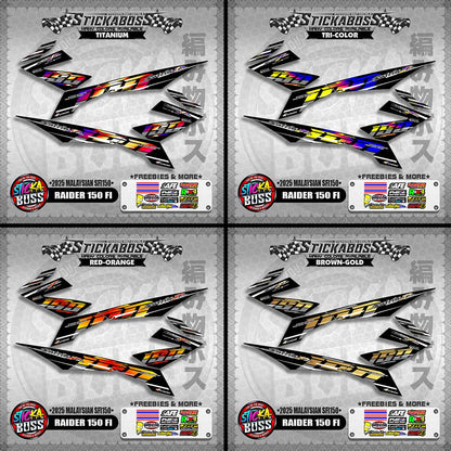 RAIDER 150 FI STICKER DECALS ( 2025 MALAYSIAN SFI150 )【WITH FREEBIES】