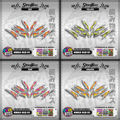 NMAX OLD V1 DECALS ( FOR WHITE HOTWHEELS )【WITH FREEBIES】