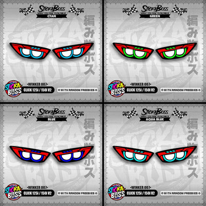 CLICK 125i / 150i V2 (WINKER 007) TRANSPARENT【WITH FREEBIES】