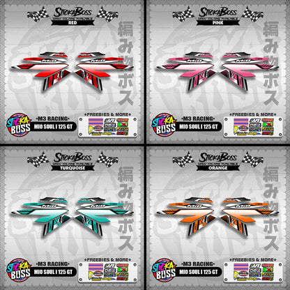 MIO SOUL I 125 GT DECALS ( M3 RACING )【WITH FREEBIES】