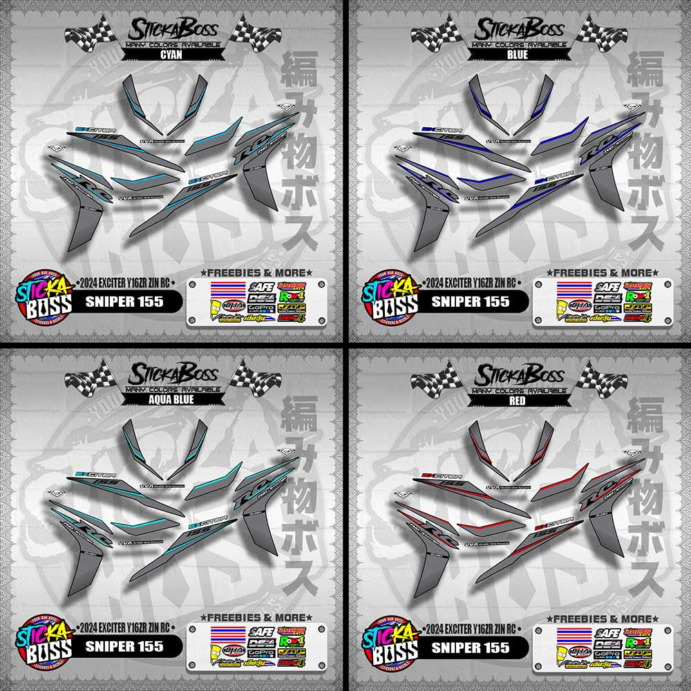 SNIPER 155 DECALS ( 2024 EXCITER Y16ZR ZIN RC )【WITH FREEBIES】