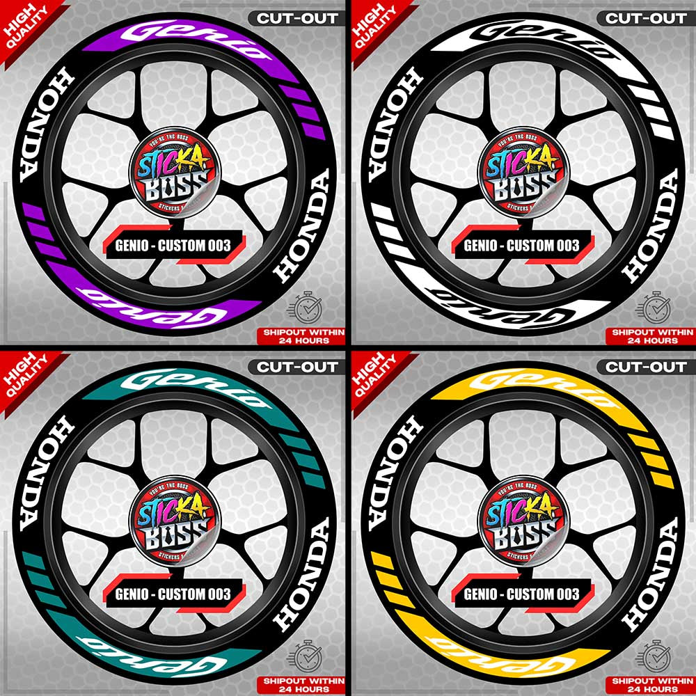 GENIO MAG STICKER SET ( 2 MAGS ) - CUSTOM 003 | VINYL WATERPROOF CUT-OUT DECALS