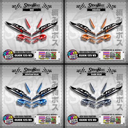 CLICK 125 V3 DECALS ( NEW VARIO PHANTOM )【WITH FREEBIES】